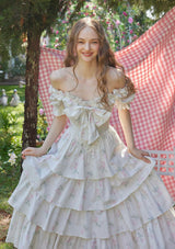 "Bouquet and Coral Island" Dress