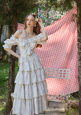 "Bouquet and Coral Island" Dress
