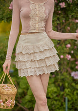 "Cheese Crepe" Skirt