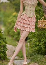 "Cheese Crepe" Skirt
