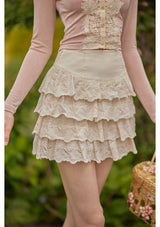 "Cheese Crepe" Skirt