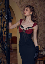 "Wine Glass" Corset Dress