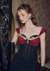 "Wine Glass" Corset Dress