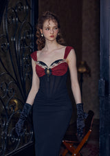 "Wine Glass" Corset Dress