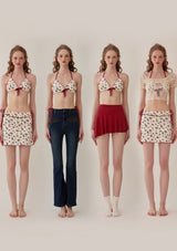 "Strawberry Jam" three-piece bikini