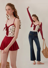 "Strawberry Jam" one-piece swimsuit