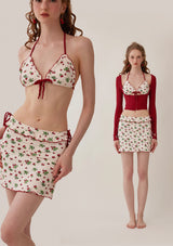 "Strawberry Jam" three-piece bikini