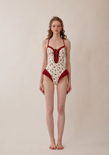 "Strawberry Jam" one-piece swimsuit
