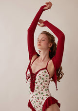 "Strawberry Jam" one-piece swimsuit