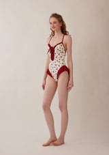 "Strawberry Jam" one-piece swimsuit