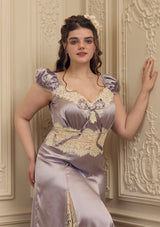 "Lavender Ribbon" Dress Plus Size