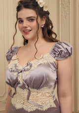 "Lavender Ribbon" Dress Plus Size