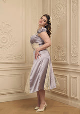 "Lavender Ribbon" Dress Plus Size