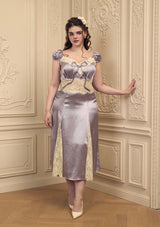 "Lavender Ribbon" Dress Plus Size