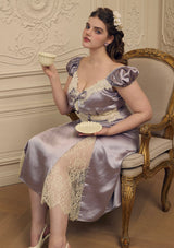 "Lavender Ribbon" Dress Plus Size