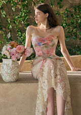 "Moon Viewing and Flower Mirror" Skirt