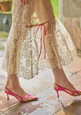 "Moon Viewing and Flower Mirror" Skirt