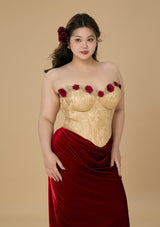 "Spanish Wild Rose" Corset Dress Plus Size