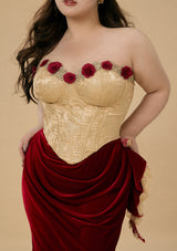 "Spanish Wild Rose" Corset Dress Plus Size