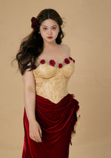 "Spanish Wild Rose" Corset Dress Plus Size