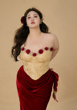 "Spanish Wild Rose" Corset Dress Plus Size