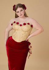 "Spanish Wild Rose" Corset Dress Plus Size