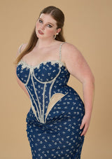 "Freesia" corset dress, large size