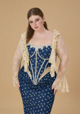 "Freesia" corset dress, large size