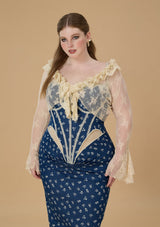 "Freesia" corset dress, large size