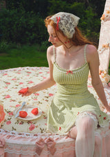 "Matcha Cranberry" Skirt