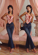 "Red Sake Brewery" Corset