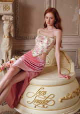 "Spring peach" skirt