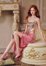 "Spring peach" skirt