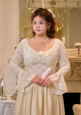 "White Moon Dance" tops in large sizes