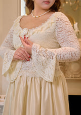 "White Moon Dance" tops in large sizes