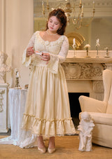 "White Moon Dance" tops in large sizes