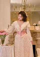 "Estelle" corset for large underbust sizes
