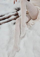 "Snowflake" knitted stockings