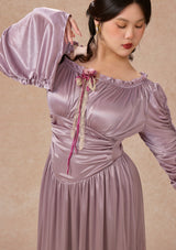 カーブ&プラス ラベンダーヒューパルテノンドレス