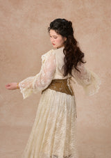 カーブ&プラス スエードアンダーバストコルセット