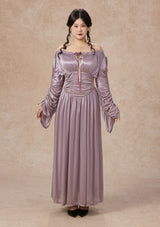 カーブ&プラス ラベンダーヒューパルテノンドレス