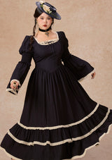 カーブ&プラス サファイアブルーワルツコルセットドレス