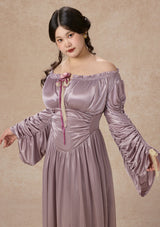 カーブ&プラス ラベンダーヒューパルテノンドレス