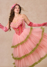 「グレープグリンダ」コルセットドレス 大きいサイズ