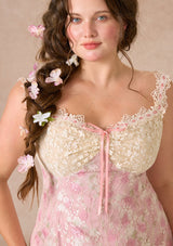 「花蔓の妖精の靴」ドレス 大きいサイズ