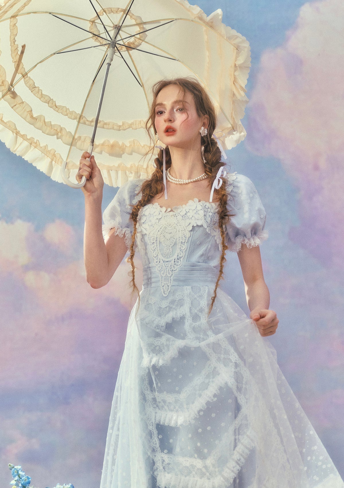 パラダイス島の波」コルセットドレス