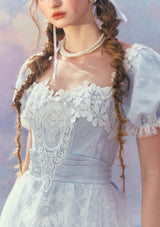 「パラダイス島の波」コルセットドレス大きいサイズ