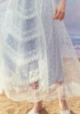 「パラダイス島の波」コルセットドレス大きいサイズ