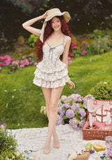 「桜の青いビーチ」ドレス