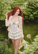 「桜の青いビーチ」ドレス